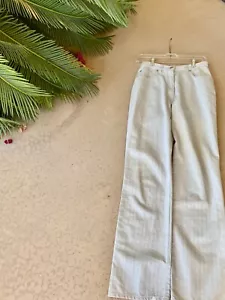 ARMANI JEANS VINTAGE! Women's Lite Blue High Rise Straight Leg Jeans 42" U.S. 6 - Picture 1 of 3