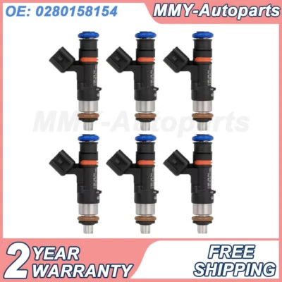 6X Inyectores de combustible para GMC Acadia Saturn Outlook 2007-2008 3,6 L V6 0280158154 Foto 1 de 4