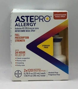 Astepro Allergy Antihistamine Nasal Spray 2x120 Sprays Exp 9/25 - Picture 1 of 2