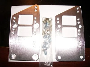 TSP LS TO CHEVY SB MOTOR MOUNT BILLET ALUMINUM ADAPTER SWAP PLATES WITH BOLTS - Bild 1 von 3