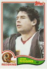1982 TOPPS  /   JOHN RIGGINS CARD