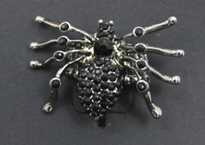 BLACK SPIDER RING One Sze Halloween Target Costume Jewelry Novelty Witch Wizard
