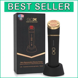 Glo24k Advanced LED Facial Device - Triple Action Thermal & Vibration Technology - Picture 1 of 7
