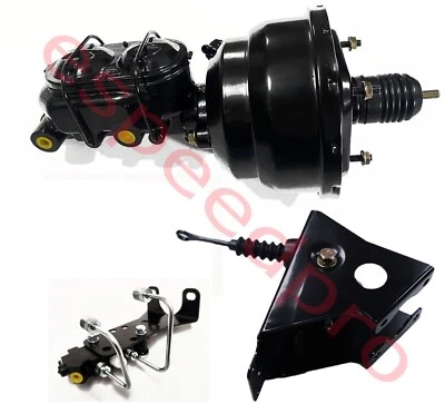 Ford Bronco 1966-1977 8" doble potencia freno refuerzo cilindro maestro disco kit de batería Foto 1 de 2