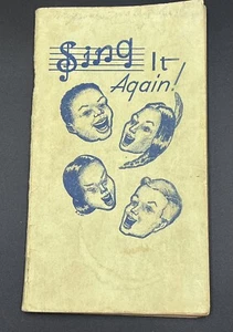Vintage 1940s Methodist Church Pocket Hymnal Sing It Again GREAT GRAPHICS - Picture 1 of 11