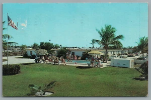 Whispering Palms Motel Apartments Lake Worth Florida FL Chrom Postkarte 1967 - Bild 1 von 2