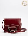 RRP€1950 CHLOE Kattie Leather Flap Crossbody Bag Whip Stitch Loop Detailing