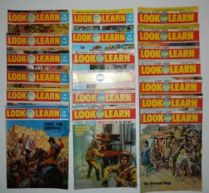 Lot of 19 VINTAGE LOOK And LEARN UK Magazines July-December 1972 Variety 546-572 - Picture 1 of 7