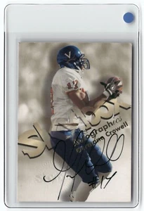 Skybox Premium Autographics 1998 novato automático Germane Crowell negro - Imagen 1 de 2