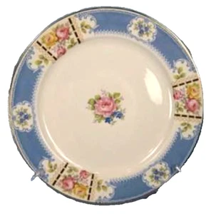 Homer Laughlin Colonial Blue Luncheon Plate 1941 Vintage - Picture 1 of 6