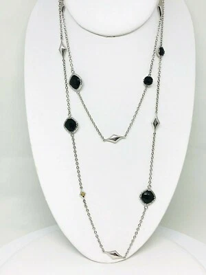 Collar TACORI de plata esterlina luces de ciudad de ónix negro SN16619 Foto 1 de 4