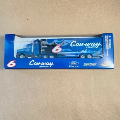 Welly Die Casting Ltd Conway Con-way Freight Racing Ford #6 Blue in Box Unopened - Image 1 of 3