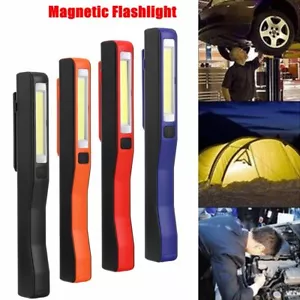 Linterna magnética portátil COB LED recargable lápiz luz antorcha lámpara camping S - Imagen 1 de 16