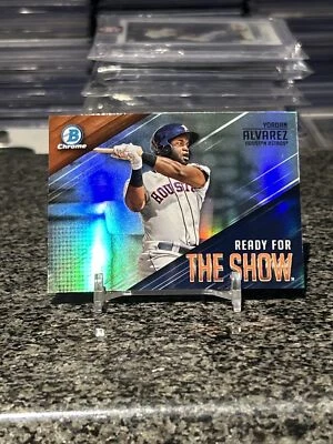 2019 Bowman Chrome Ready For The Show Yordan Alvarez Rookie RC Insert Card SP!!! - Image 1 of 2