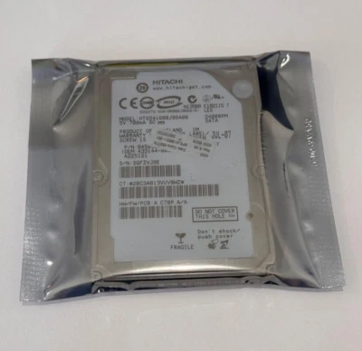 Hitachi Travelstar HTS541680J9SA00 80GB Internal 5400RPM 2.5" SATA LAPTOP HDD - Image 1 of 2