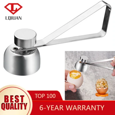 Egg Topper Separator Stainless Steel Eggshell Cutter Kitchen Egg Opener Tool - Image 1 of 4
