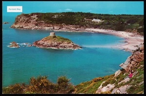 Portelet Bay Jersey Channel Islands Postcard - Picture 1 of 2