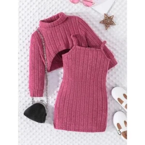Newborn Baby Girls Clothes Set 6months-3years Old Long Sleeve Striped Top and Su - Picture 1 of 29