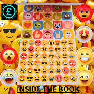 Funny Face Emoji Stickers Arts & Crafts Scrap-booking 500 Mixed Fun Stickers LoL - Picture 1 of 7