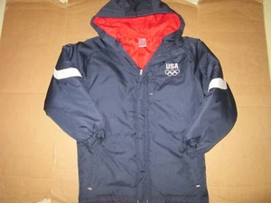 Boys USA OLYMPICS full zip insulated hooded coat  / jacket 14 - 16 - Picture 1 of 3
