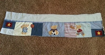 Kidsline Oso Deportes Ventana Cenefa Fútbol Fútbol Baloncesto Estrella Denim Azul  Foto 1 de 2