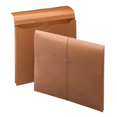 100% Recycled Expanding File Wallet with Flap and Cord Closure, 2" Expansion,... - Image 1 of 4