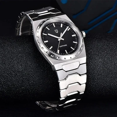 37MM PAGANI DESIGN Quartz Men's Luxury Watch 100M Waterproof Diver Stainless NEW - Image 1 of 4
