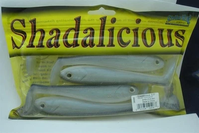 Strike King SHDLC5.5-583 Shadalicious 5.5" Blue Lizard Shad 6 per Bag - Image 1 of 2