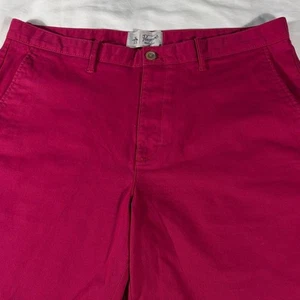 Original Penguin Hombre Rosa Profundo Básico Frente Plano 8" Chino Shorts - Talla 36 - Imagen 1 de 13