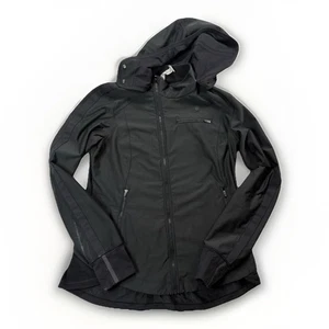 LULULEMON Black Keep It Up Softshell Jacket - Sz 12 - Removable Hood $198 MSRP - Picture 1 of 10