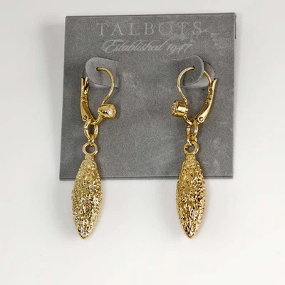 Brincos de gota declaração floral Talbots chique feminino festa férias joias presente - Imagem 1 de 4