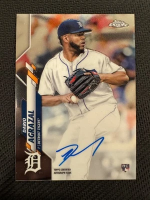 2020 Topps Chrome - Rookie Autographs Dario Agrazal #RA-DA (AU, RC) - Image 1 of 2