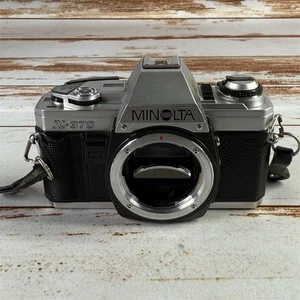 Minolta X-370 35mm SLR Film Camera Body Only Silver Manual Focus - Picture 1 of 6