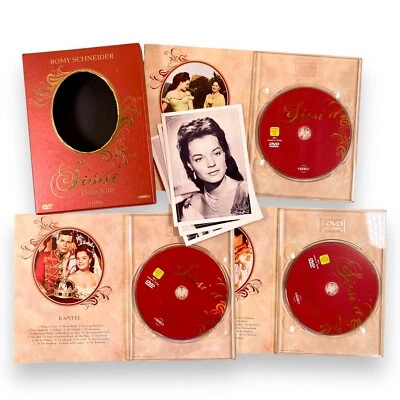 Sissi Trilogie 3 DVDs Mit Romy Schneider Postkarten / Fotos Alle 3 Filme GUT - Bild 1 von 4