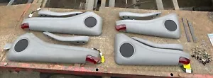 Jaguar Daimler XJ40 XJ6 1993-1994 cuero puerta bolsillos para tarjetas manijas reposabrazos gris - Imagen 1 de 24