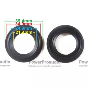 2pcs quality 1.5 Inch Rubber surround DIY Fit For JBL Speaker 39-34-24-21mm - Picture 1 of 5