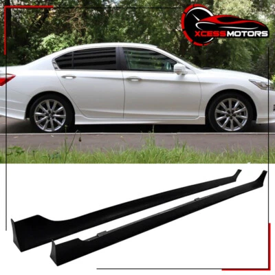 Fits 13-17 Honda Accord Sedan MD Style 2PC Side Skirts Extension Rocker Panel PP - Изображение 1 из 4