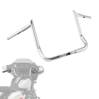 12" Rise Meathook Bagger Bar Handlebar For Harley Electra Glide Ultra 1986-2023 — 第 1/4 张图片