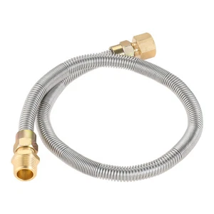 Propane fire Pit Corrugated Hose Tube Whistle Free Gas Flex Line for Fire Pit - Picture 1 of 6