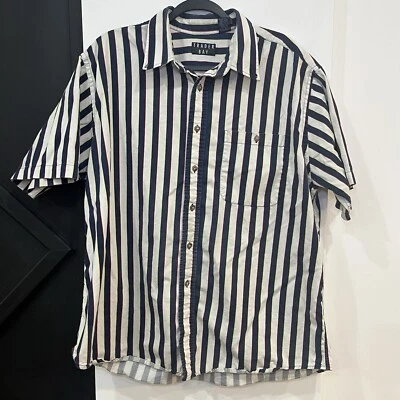 Vintage Trader Bay Short Sleeve Striped Button Up Shirt Men’s XL - Image 1 of 4