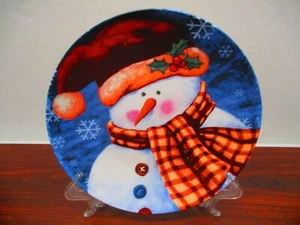 Plato Vajilla Muñeco de Nieve Navidad 12" con Caja - Imagen 1 de 3