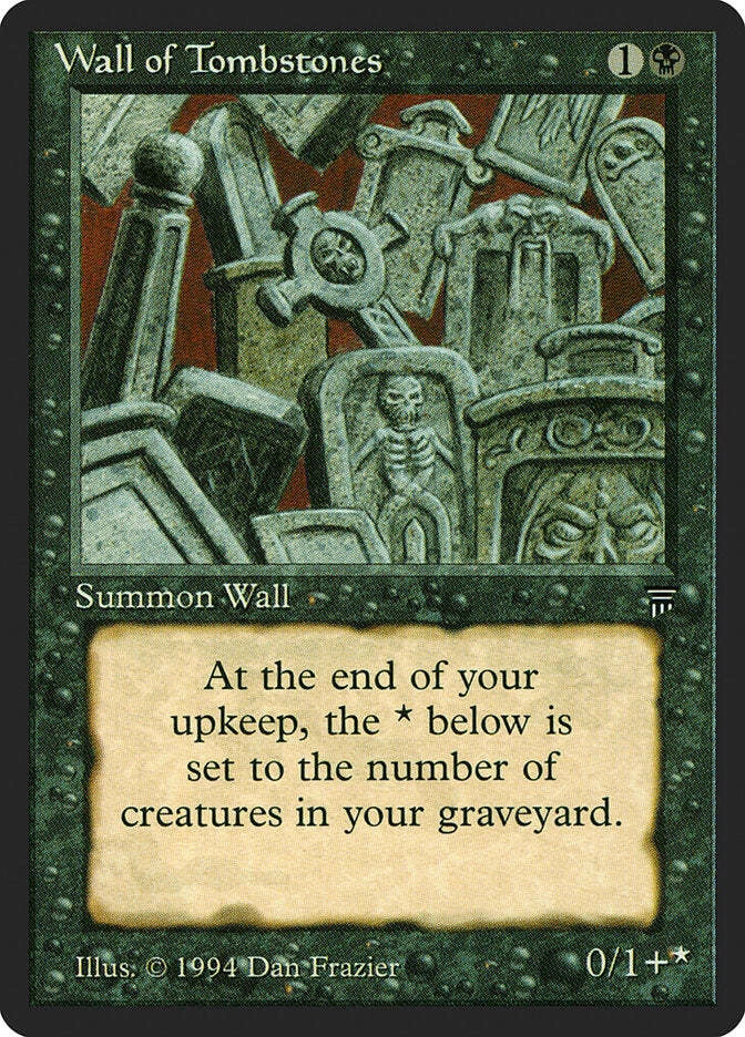 Wall of Tombstones [Legends] Magic MTG - Image 1 of 1
