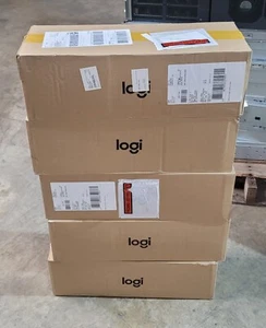 Lot of (20) Brand New Logitech MK120 Wired Keyboard and Mouse Combo - Picture 1 of 3