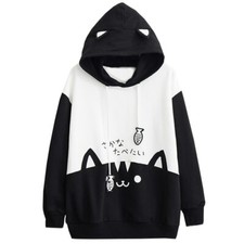 Cat Kawaii Hoodie Lolita Junior Cute Ear Hoody Pullover Student Girls Spring