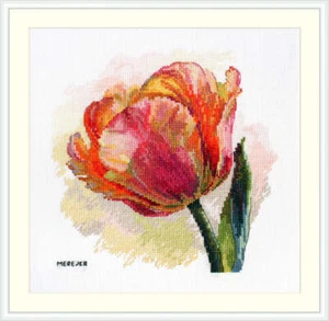 Merejka Counted Cross-Stitch Kit Parrot Tulip K-248 - Picture 1 of 5