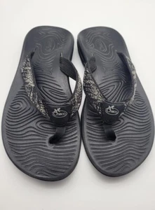Chaco Flip Eco Tread Sandals 6 Black Outdoors Comfort Flip Flops Womens - Picture 1 of 7