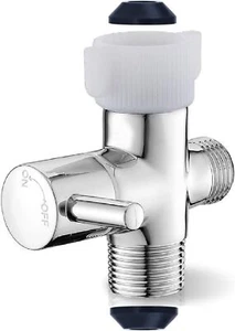 Brass Bidet T Adapter with Shut-Off Valve,3 Way 7/8" X 7/8"(or 15/16") and 1/... - Picture 1 of 2