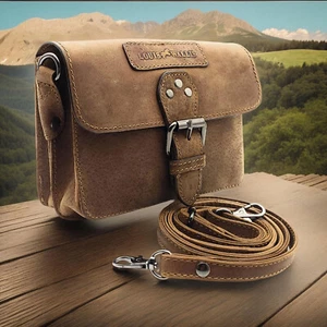 Leder Gürteltasche Bikertasche Jagdtasche Hüfttasche Bauchtasche Schultergurt - Bild 1 von 7
