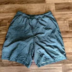 Pantalones Cortos Lululemon Core Para Hombre Talla M Gris Cordón Forrado Bolsillos - Imagen 1 de 8