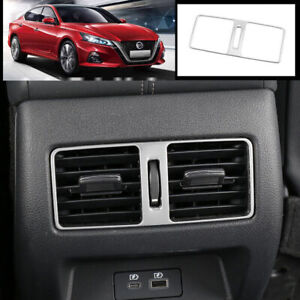 For Nissan Teana Altima 2019-2021 steel rear air outlet vent + USB panel trim